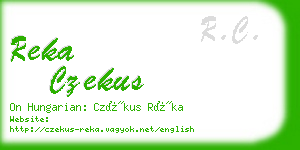 reka czekus business card